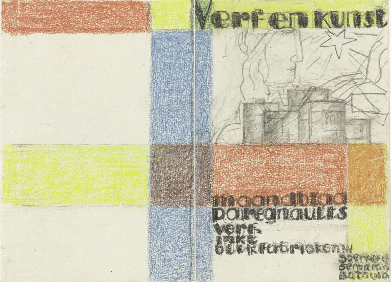 Maandblad Verf en Kunst van P.A. Regnault (Entwurf in Farbe) tekijältä Leo Gestel