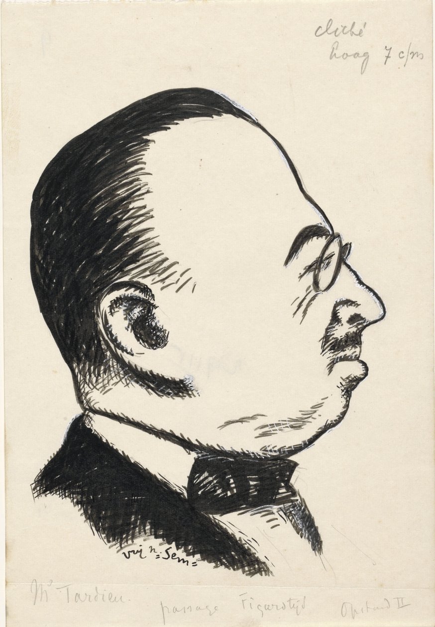Portree van Andre Tardieu tekijältä Leo Gestel