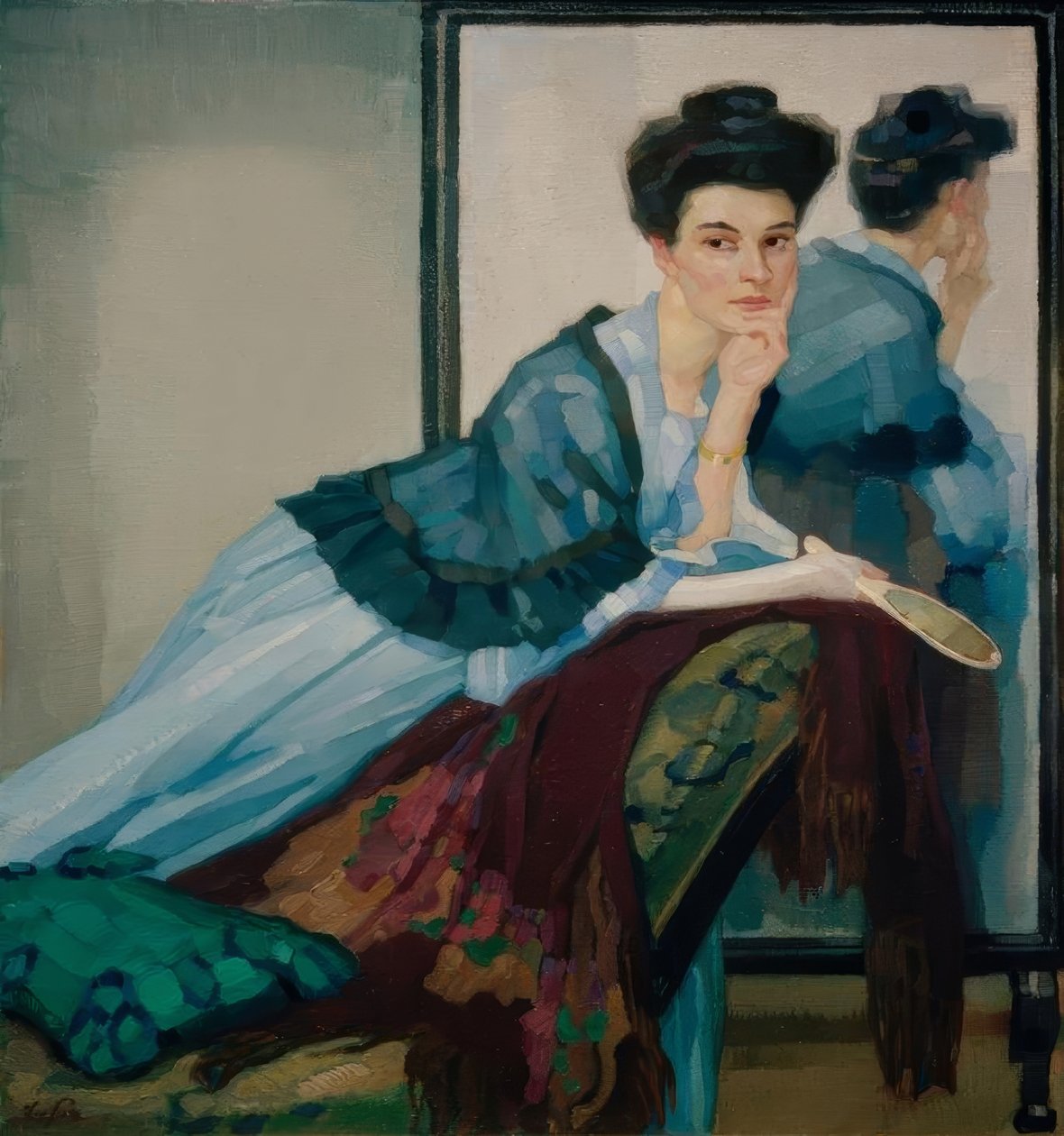 Nainen sinisessä tekijältä Leo Putz