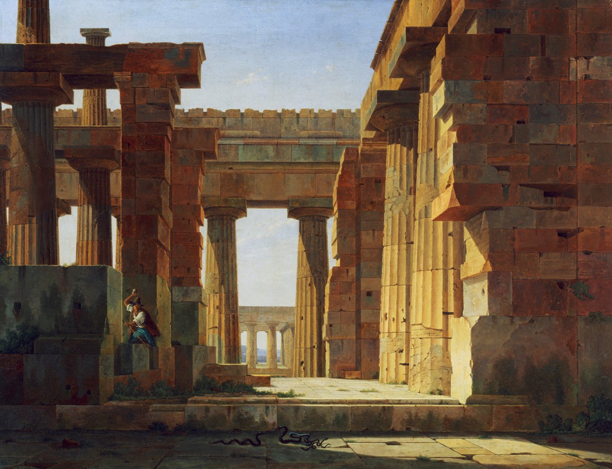 Poseidonin temppeli Paestumissa tekijältä Leo von Klenze