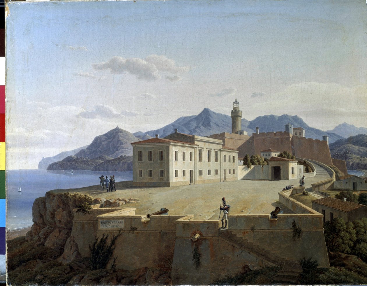 Napoleon Bonaparte Portoferraiossa. Napoleon Bonaparte Portoferraiossa. Napoleon Ier Bonaparte (1769-1821) maanpaossa Portoferraiossa (Italia) vuonna 1814. Leo Von Klenzen (1784-1864) maalaus tekijältä Leo von Klenze