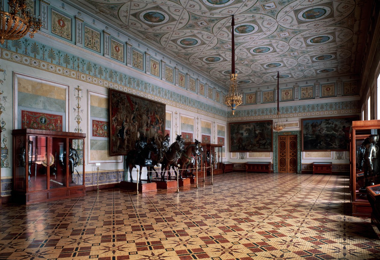 Pietarin Eremitaasin Knight Hall -arsenaali, 1800-luku tekijältä Leo von Klenze