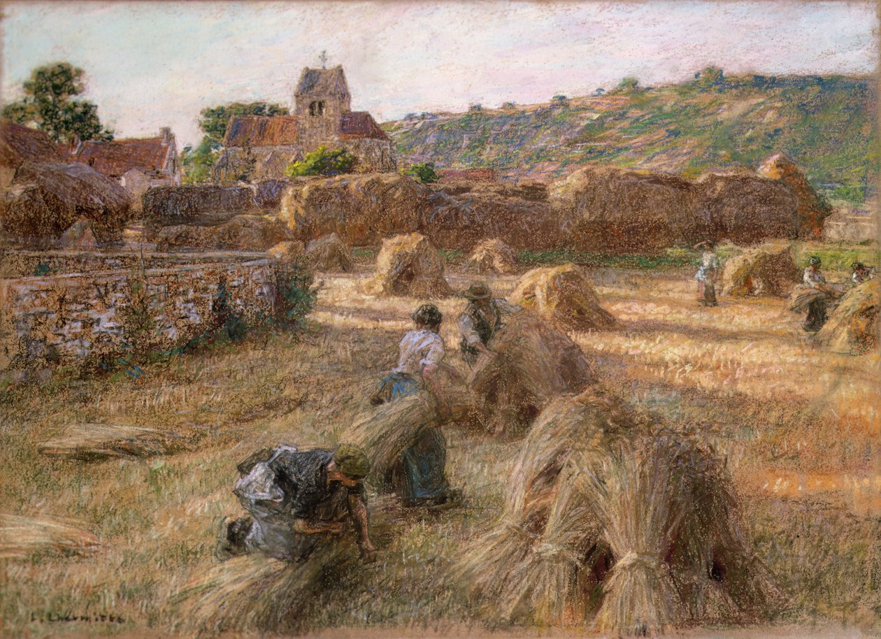 The Sheaf Binders, 1897 tekijältä Leon Augustin Lhermitte