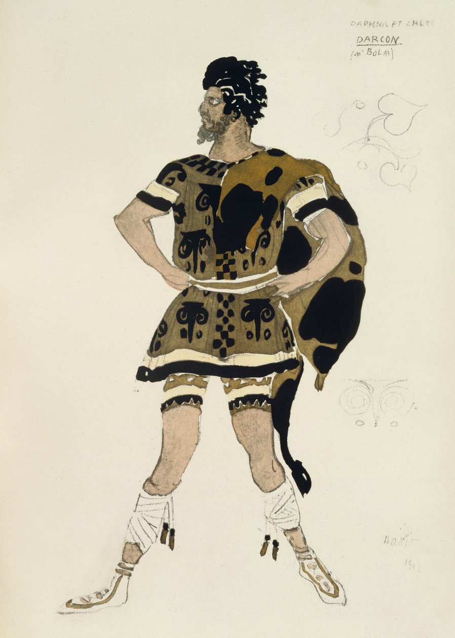 Puku Darconille, Daphnis and Chloe, n. 1912 tekijältä Leon Bakst