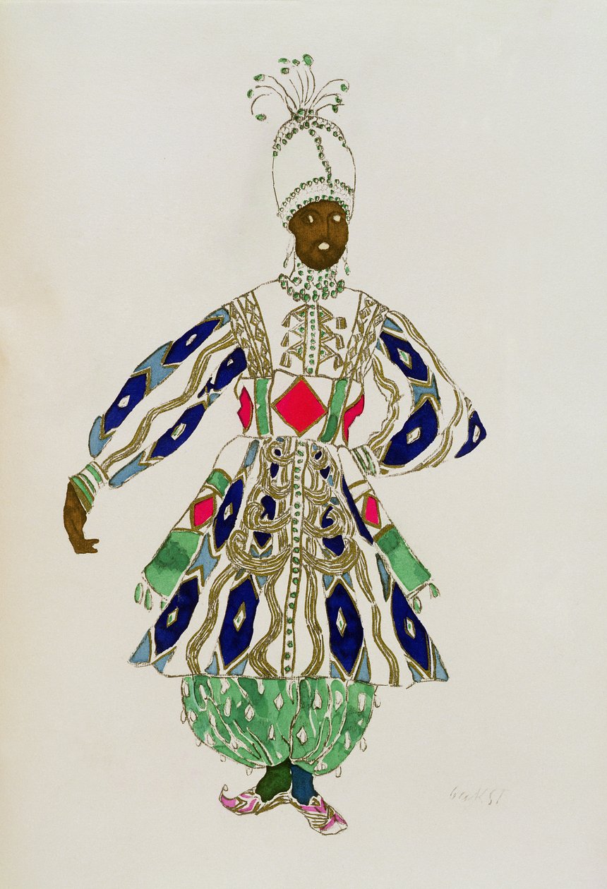 Puku "neekerille", Aladdinilta, 1916 tekijältä Leon Bakst