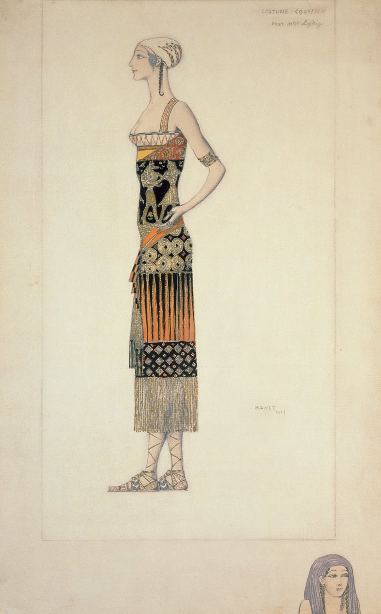 Huonekalut ja erilaiset esineet 1100- ja 1300-luvuilta tekijältä Leon Bakst