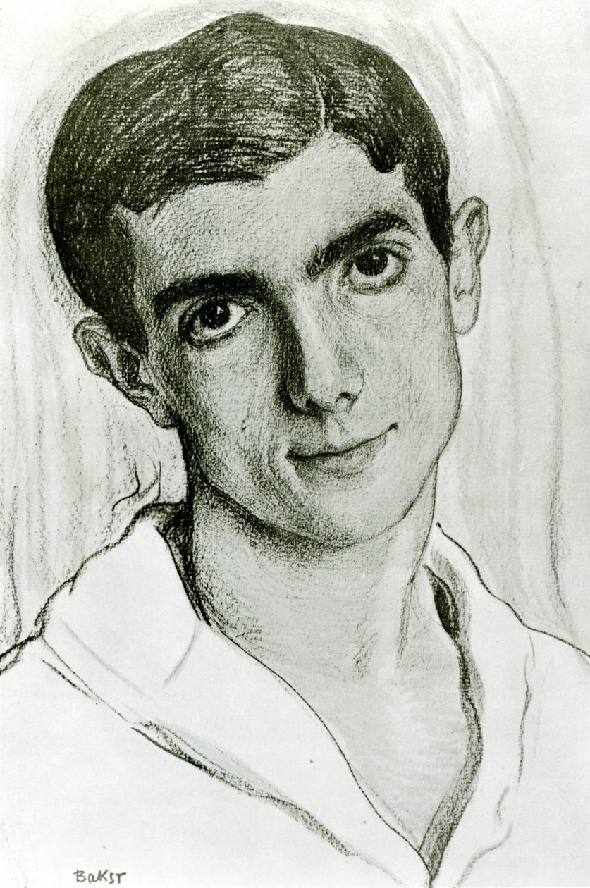 Leonid Massine (1895-1979) tekijältä Leon Bakst