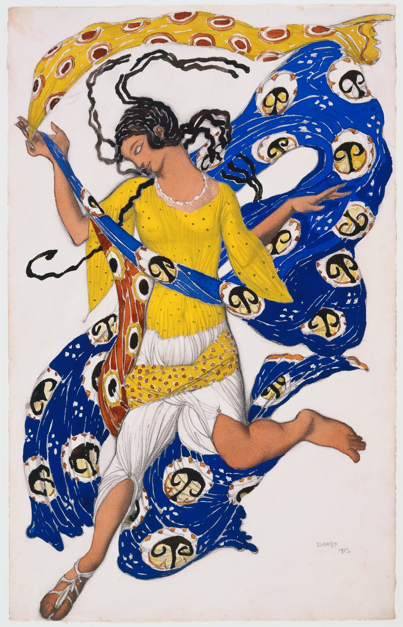 Perhonen (pukusuunnittelu Anna Pavlovalle) tekijältä Leon Bakst