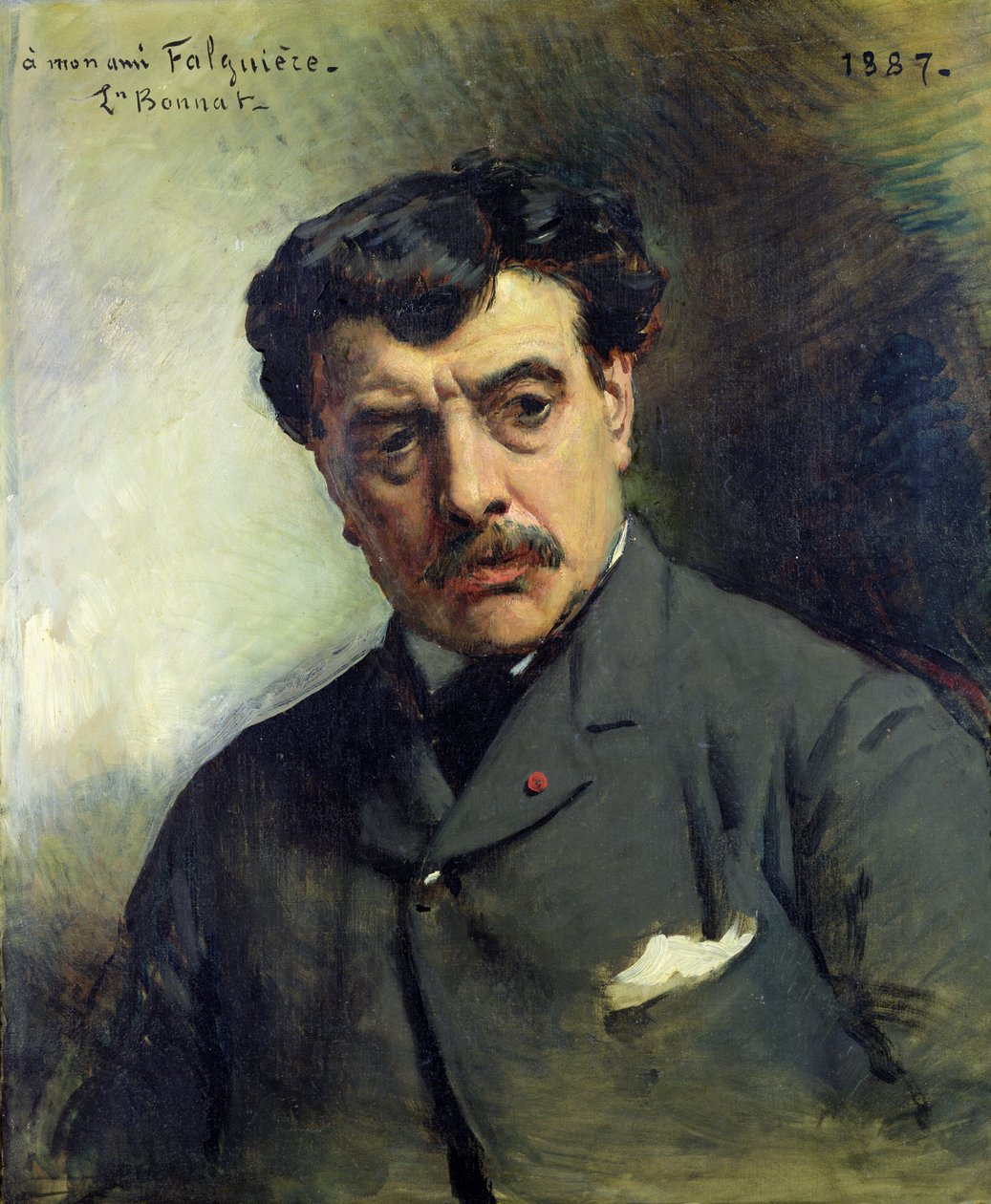 Alexander Falguieren (1831-1900) muotokuva 1887 tekijältä Leon Joseph Florentin Bonnat
