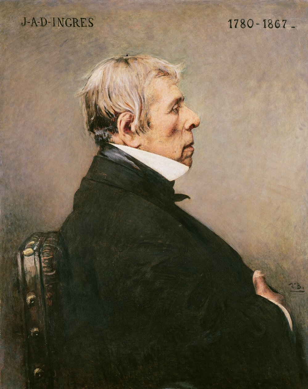 J.A.D. Ingresin muotokuva (1780-1867) tekijältä Leon Joseph Florentin Bonnat