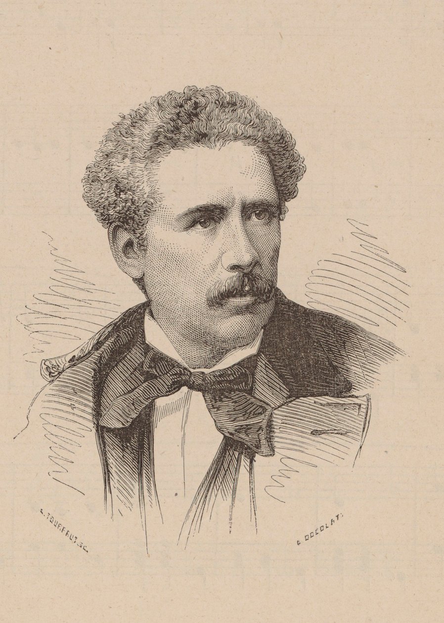 Muotokuva säveltäjästä Olivier Métrasta 1830-1889. tekijältä Leon Alexandre Tourfaut