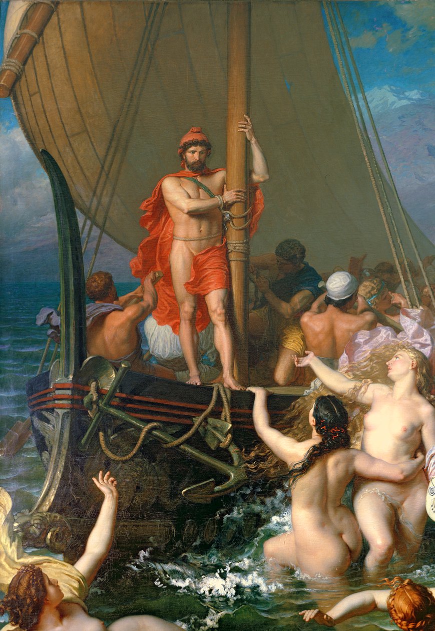Ulysses ja sireenit (yksityiskohta 154170) tekijältä Leon Auguste Adolphe Belly