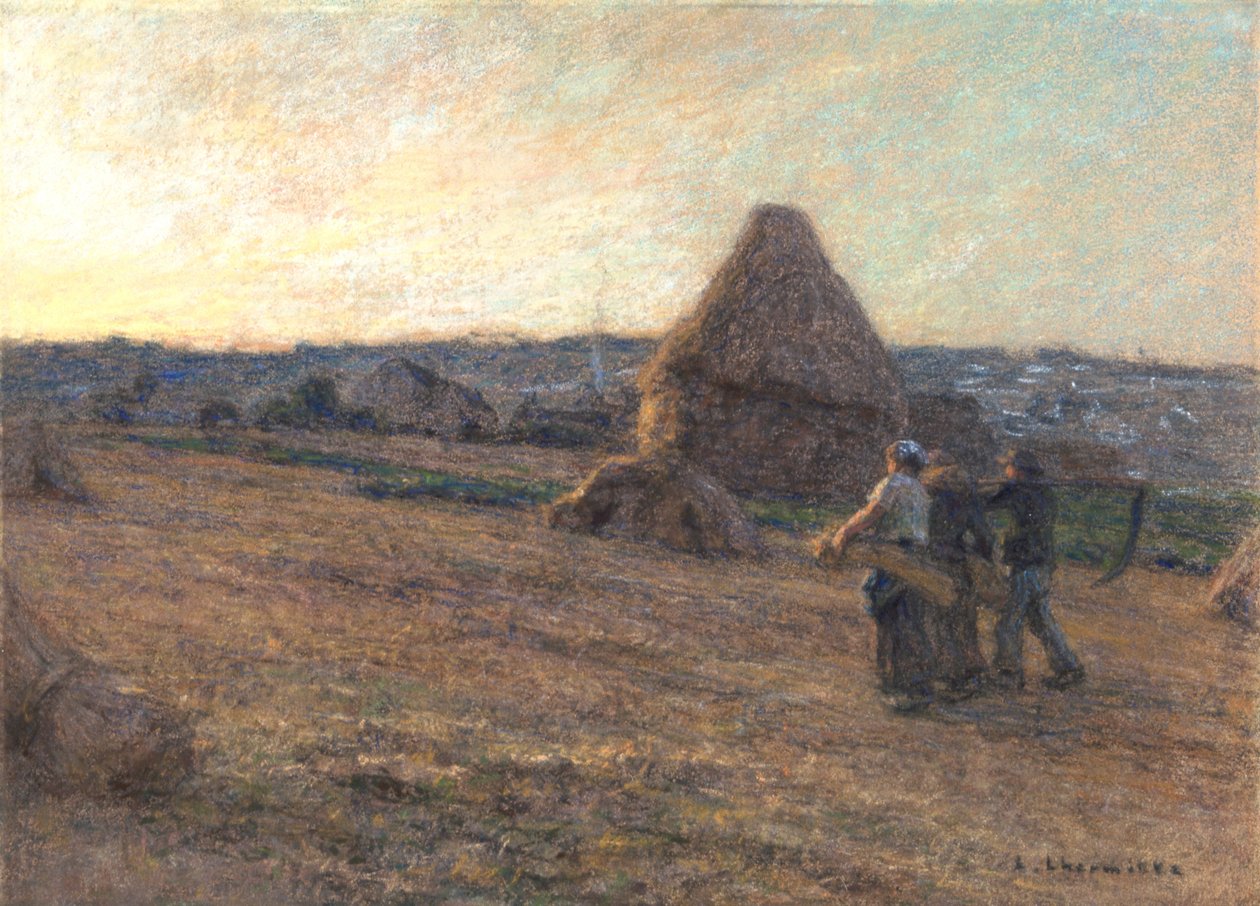 "Hakkuukoneet paluu", 1911 tekijältä Leon Augustin Lhermitte