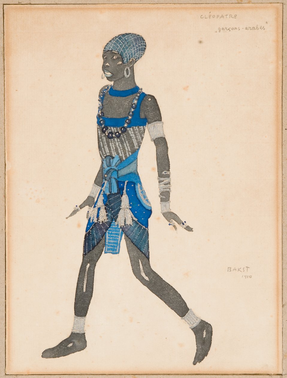 Pukusuunnittelu "Cleopatralle", 1910 tekijältä Leon Bakst