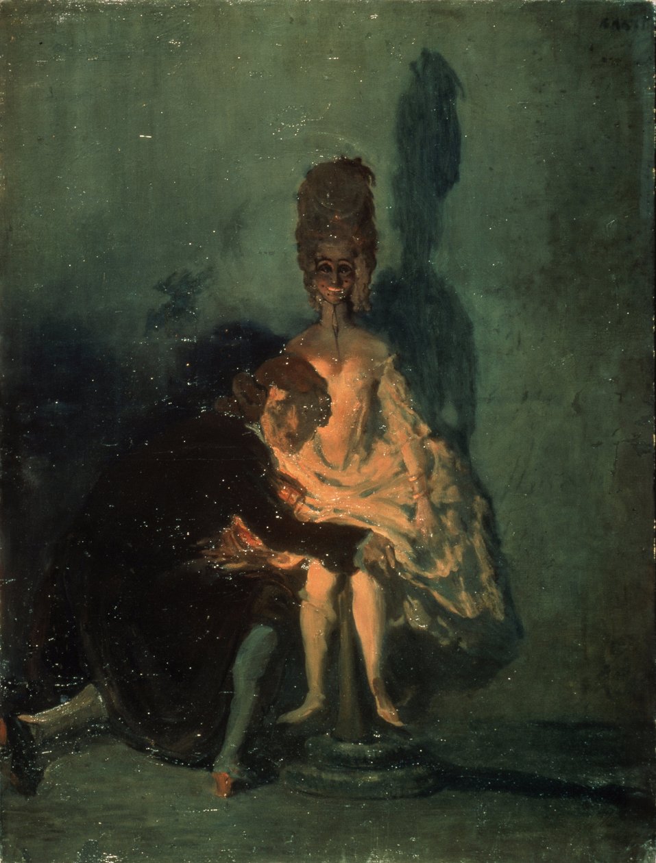 Coppelius & Coppelia Leo Delibesin (1836-1891) baletin Coppelia jälkeen tekijältä Leon Bakst