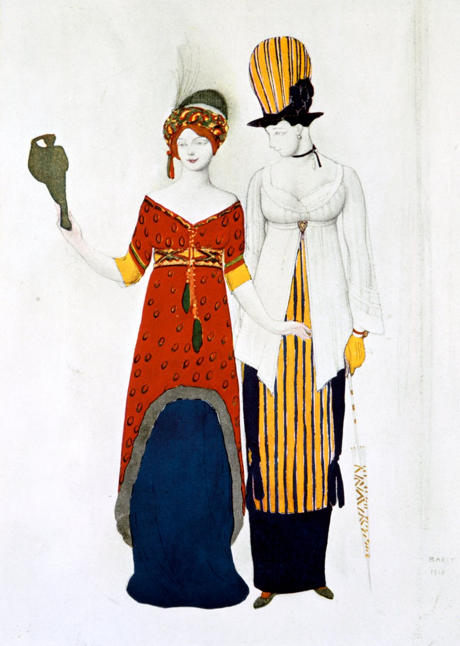 Moderni puku, 1910 tekijältä Leon Bakst