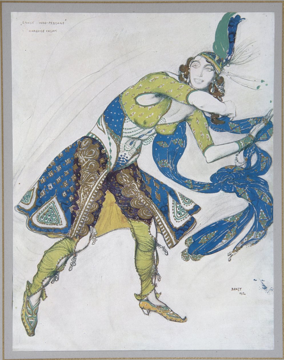 Intiaanitanssi Marquise de Casati, 1912 tekijältä Leon Bakst