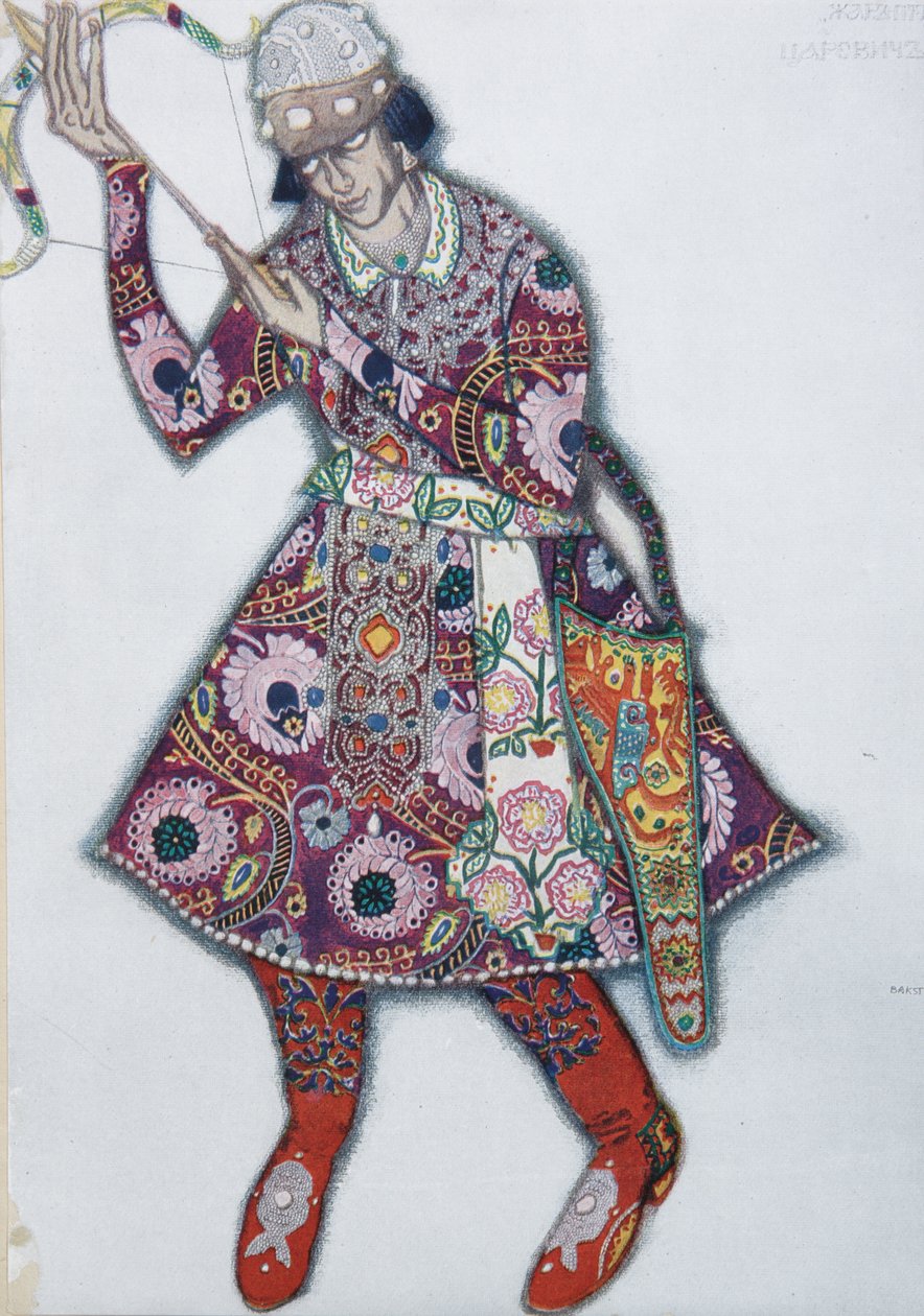 Ivan Tsarevitš. Pukusuunnittelu I. Stravinskyn balettiin The Firebird L