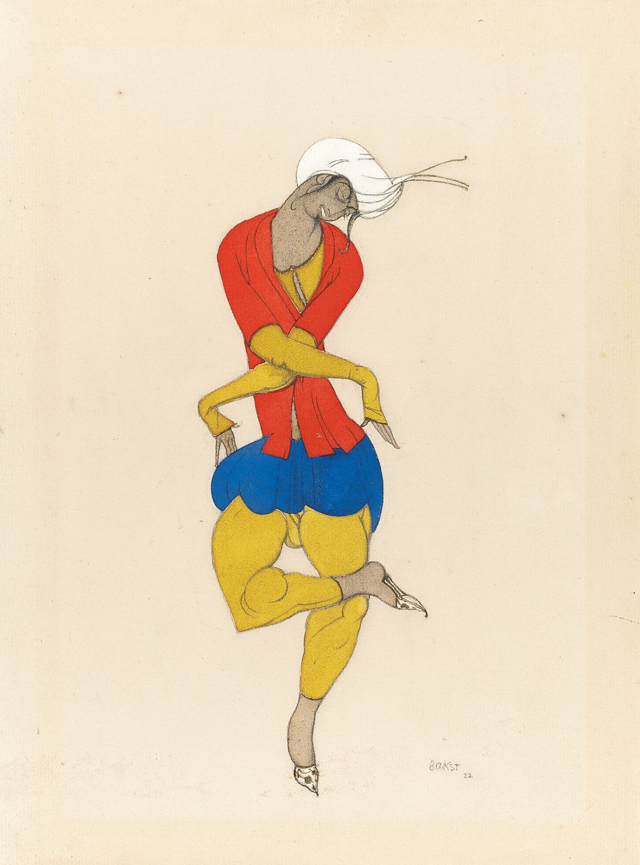 Maria Kuznetsova, pukusuunnittelu elokuvalle "L"Adoration", 1922 tekijältä Leon Bakst