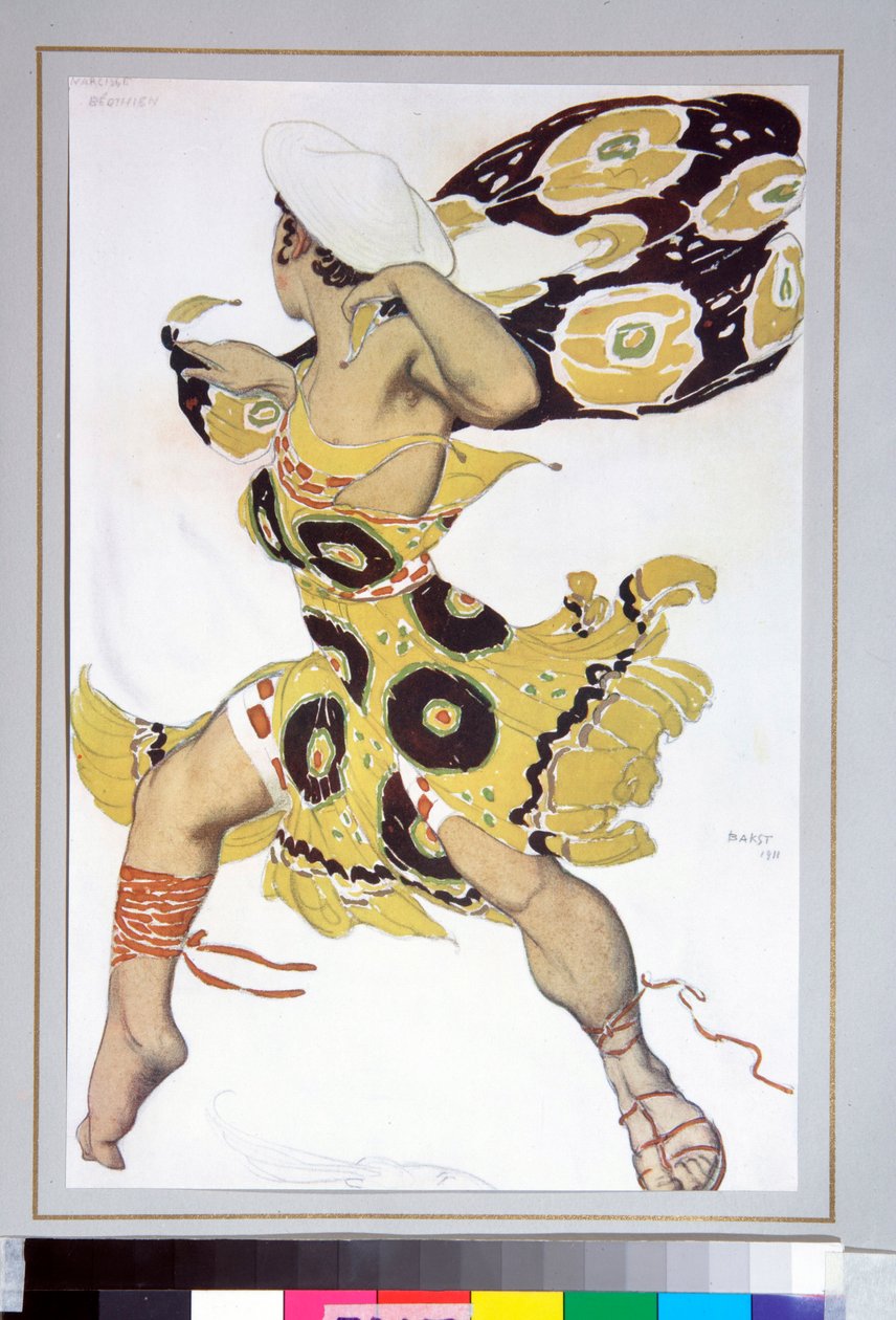 Phobos. Puku balettiin "Narcissus" tekijältä Leon Bakst