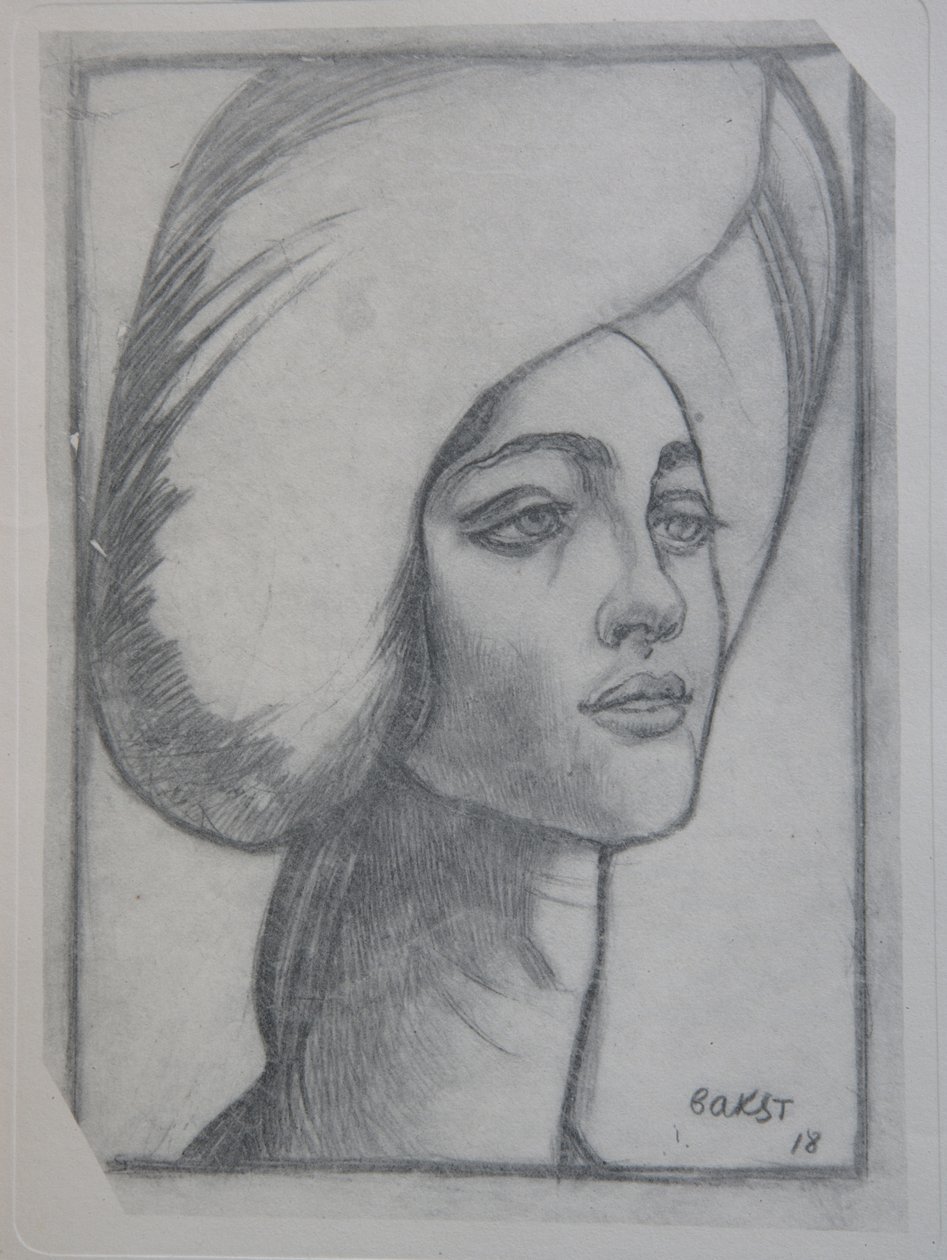 Madame T:n muotokuva, 1918 tekijältä Leon Bakst