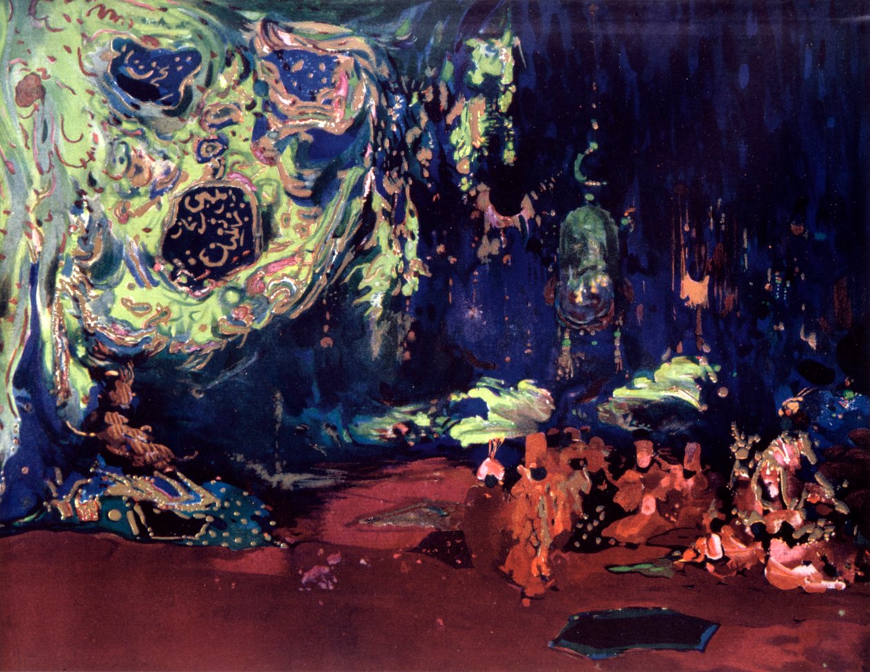 Lavastus baletille Scheherazade, c1913 tekijältä Leon Bakst