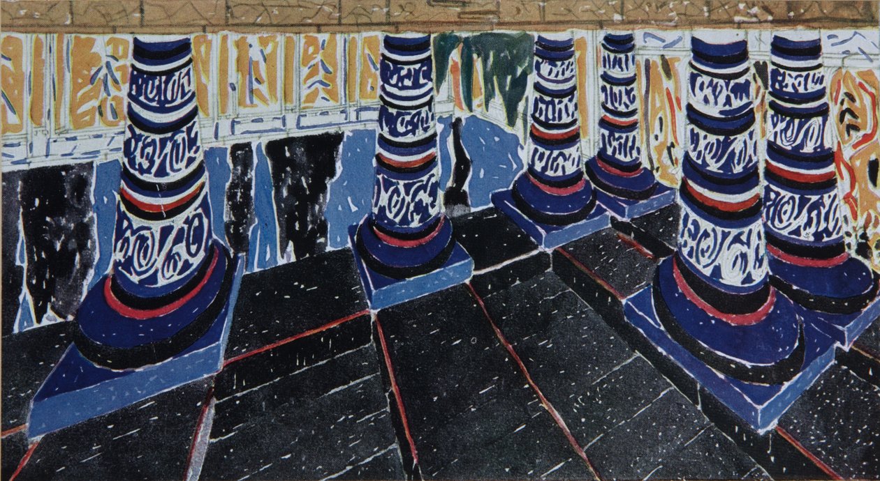 Lavastus Jean Racinen draamaan Phaedra Phèdre, 1923 tekijältä Leon Bakst