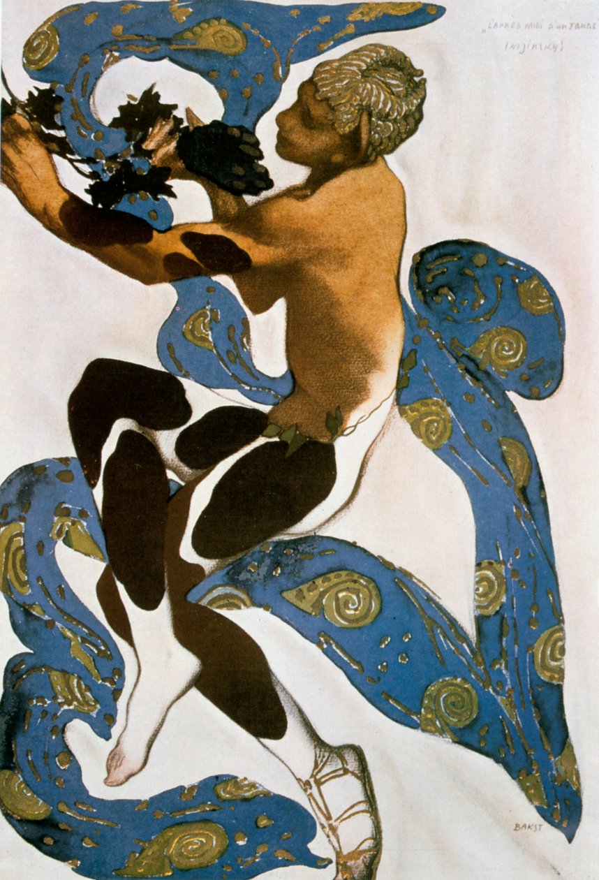 Faun Nijinsky, pukusuunnittelu Ballets Russesille, 1912. tekijältä Leon Bakst
