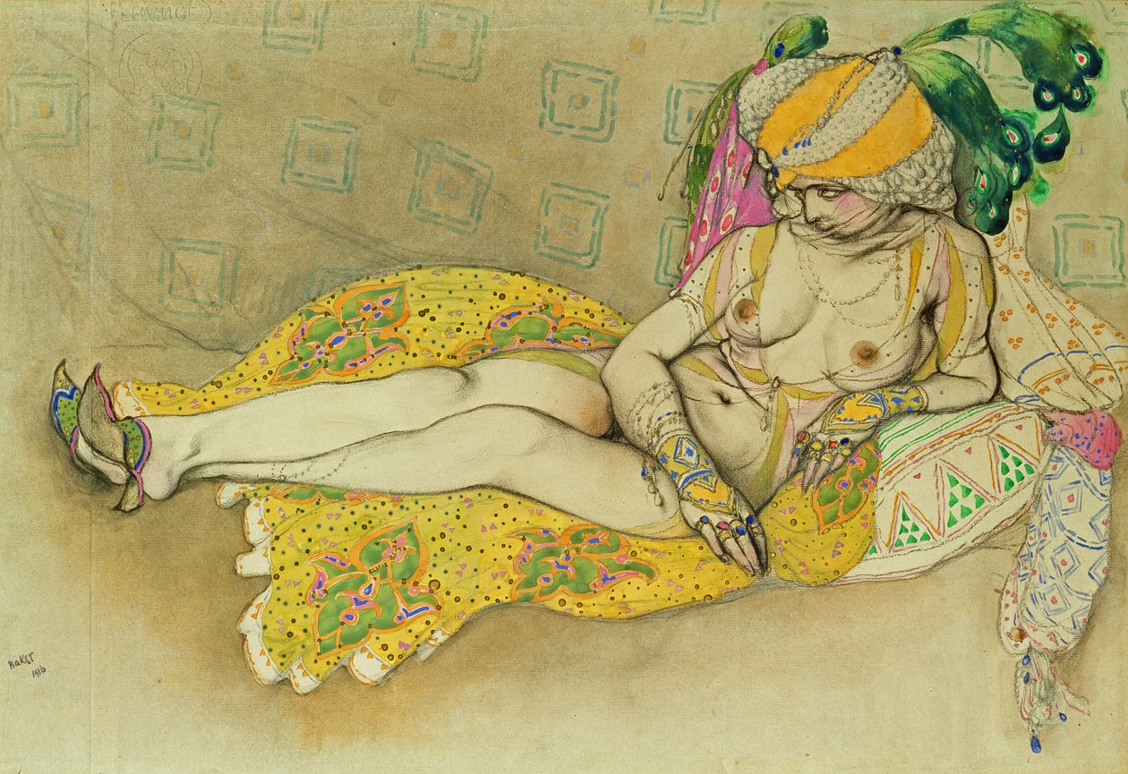 Keltainen sulttaana tekijältä Leon Bakst
