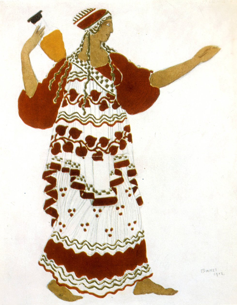 Claude Debussyn eläimistön iltapäivä, Léon Bakstin puku tekijältä Leon Bakst