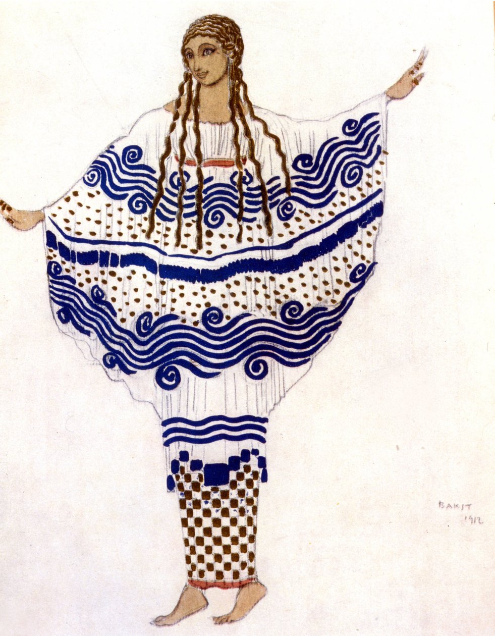 Claude Debussyn eläimistön iltapäivä, Léon Bakstin puku tekijältä Leon Bakst