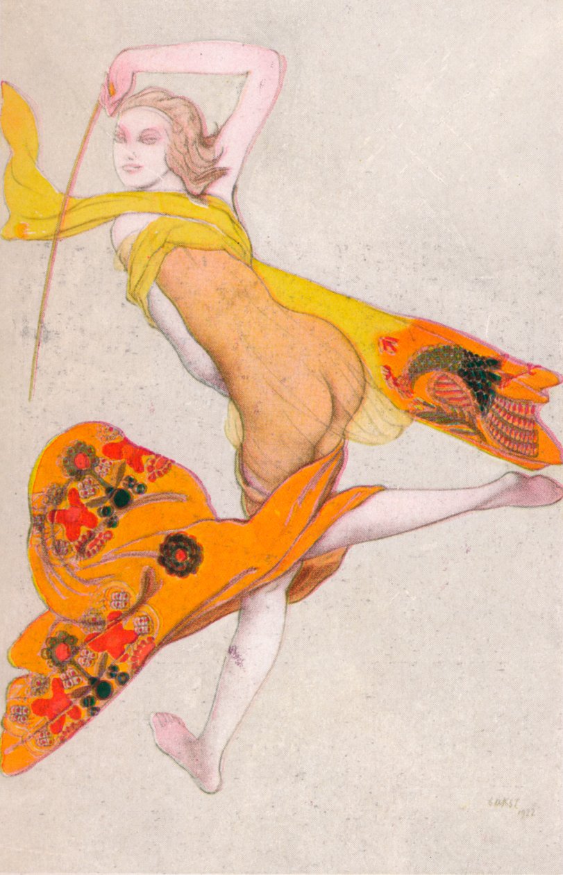 Tanssiva orja, 1922, 1923 tekijältä Leon Bakst
