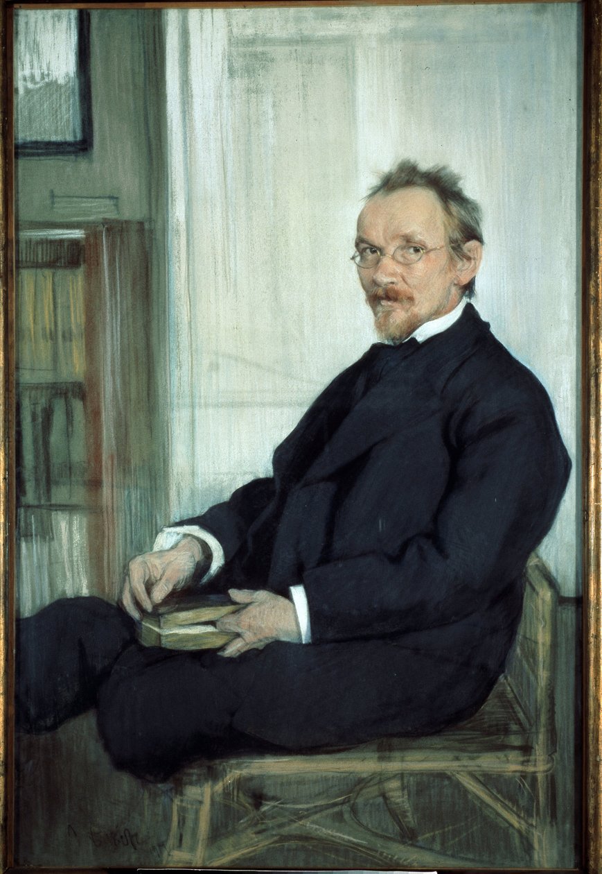 muotokuva kirjailija ja filosofi Vasily (Vassili) Vasilievich Rozanov (1856-1919) tekijältä Leon Bakst