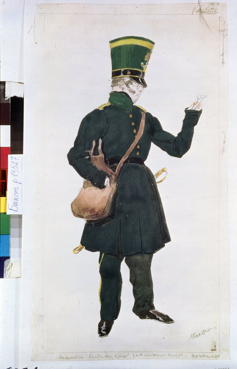postimiesasu Joseph Bayerin (1852-1913) ohjaamaan balettiin "La fee des poupees" tekijältä Leon Bakst