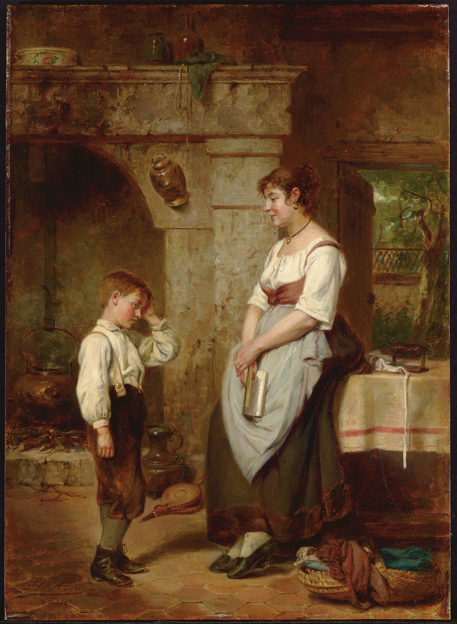 Oppitunti, 1887 tekijältä Leon Caille