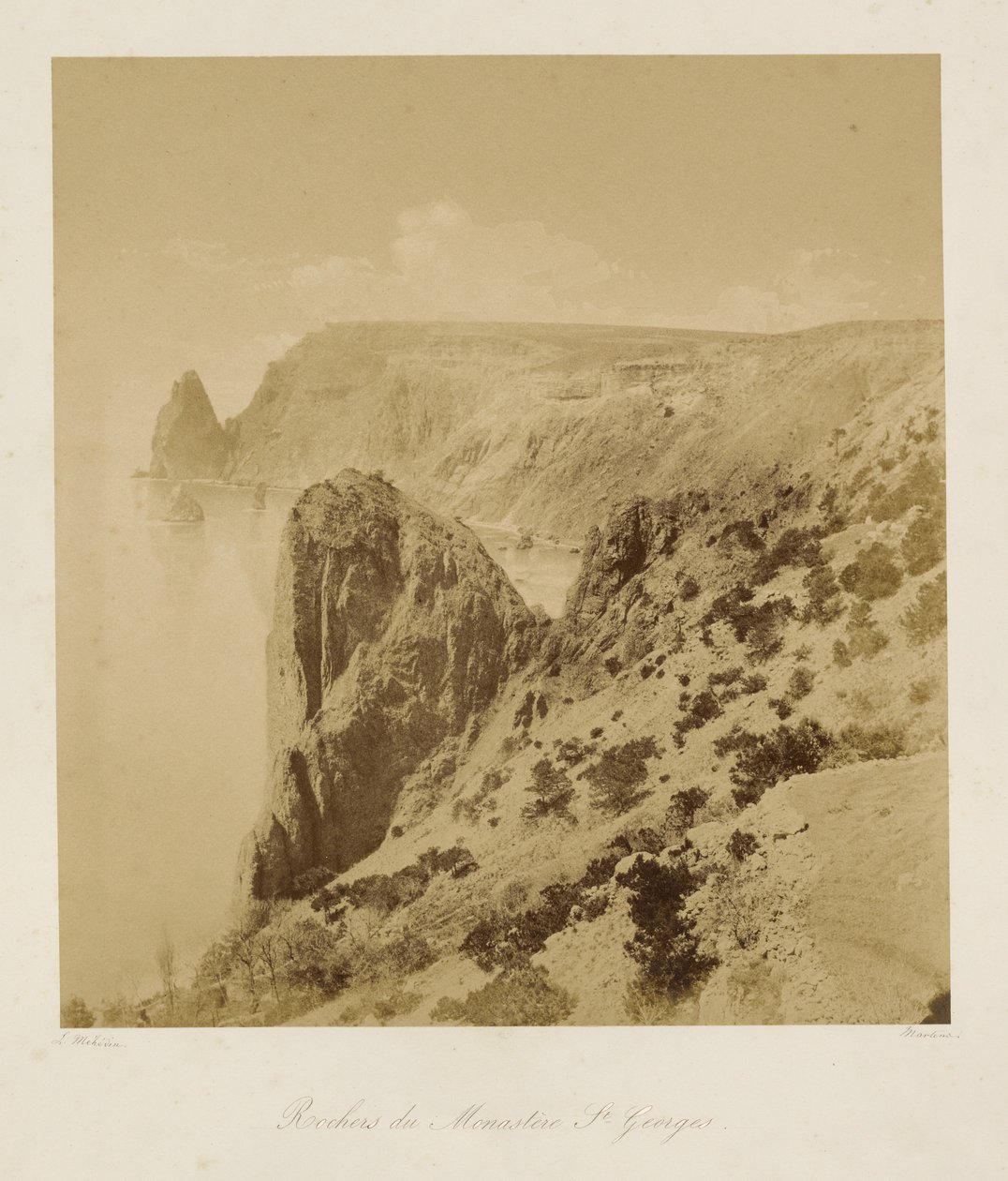 Pyhän Yrjön luostarin kalliot (Rochers du Monastere St. Georges) tekijältä Leon Eugéne Méhédin
