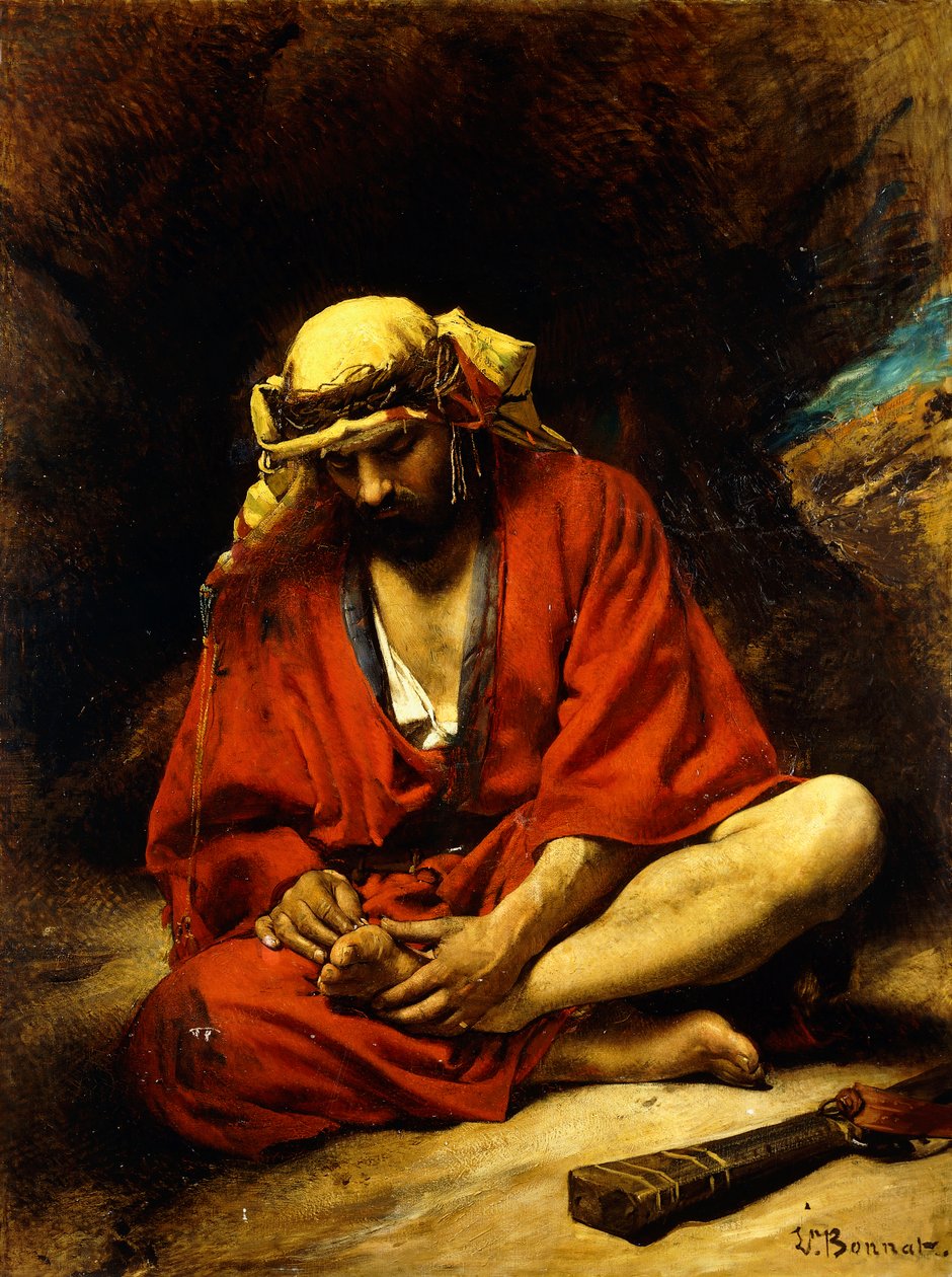 Arabi poimii piikkia jaloistaan, tekijältä Leon Joseph Florentin Bonnat