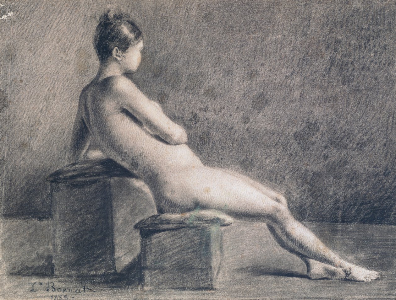 Malli profiilissa, c1853-1922 tekijältä Leon Joseph Florentin Bonnat