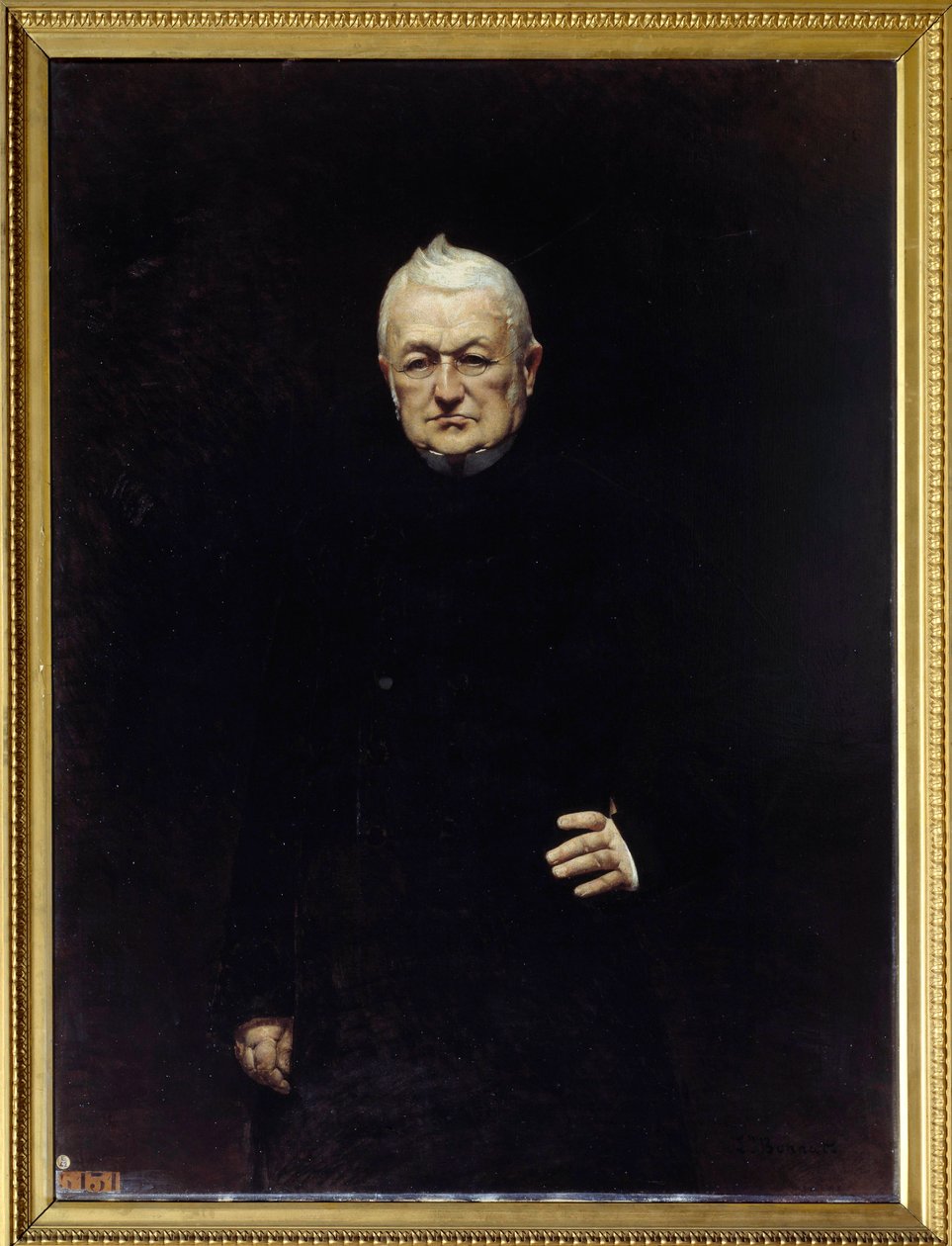 Muotokuva Adolphe Thiersista (1797-1877) Tasavallan presidentti Leon Joseph Bonatin (1833-1922) maalaus 1800-luvun su. 1,15x0,92 m. tekijältä Leon Joseph Florentin Bonnat