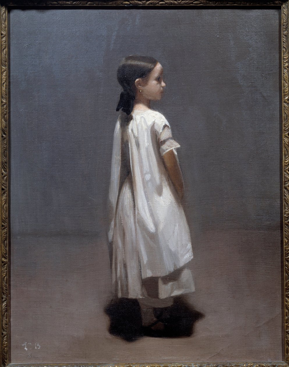 Taiteilijan pikkusisko noin 7-8-vuotias Leon Joseph Bonnatin (1833-1922) maalaus 1850 su. 0,35x0,27 m Bayonne, Musee Bonnat tekijältä Leon Joseph Florentin Bonnat