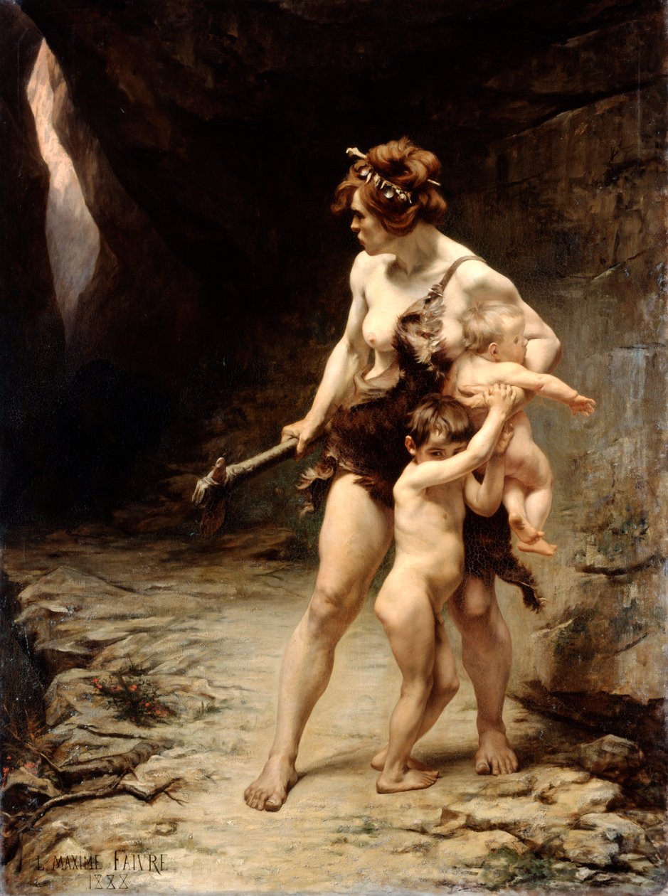 Deux meres Two Mothers, 1888 tekijältä Leon Maxime Faivre