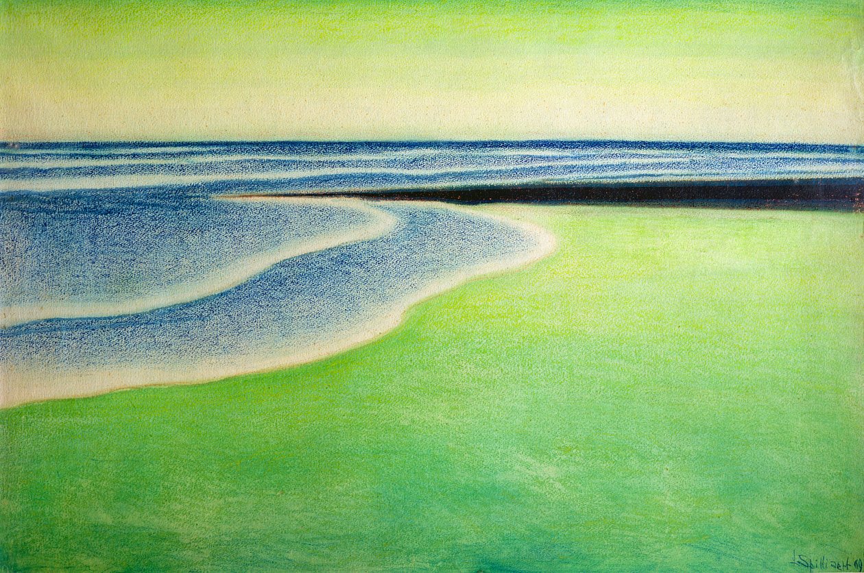Vihreä merimaisema tekijältä Leon Spilliaert