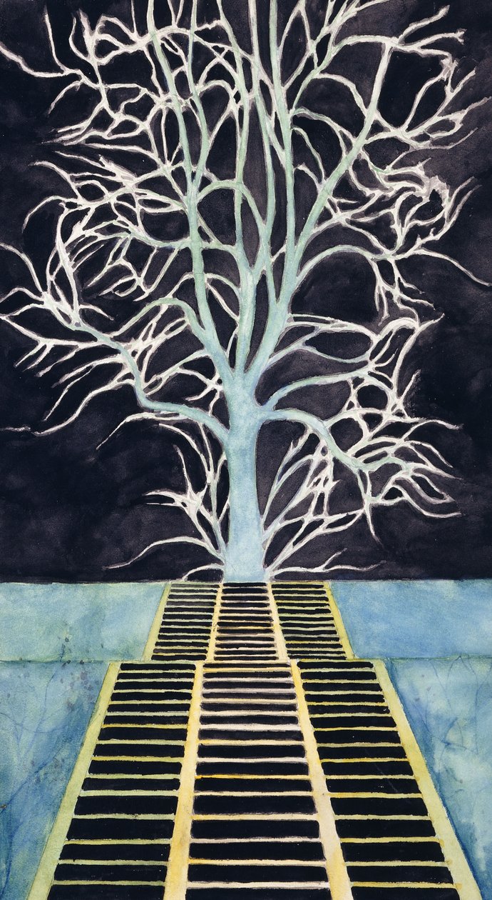 Puu portaiden päässä - De boom boven aan de trap tekijältä Leon Spilliaert