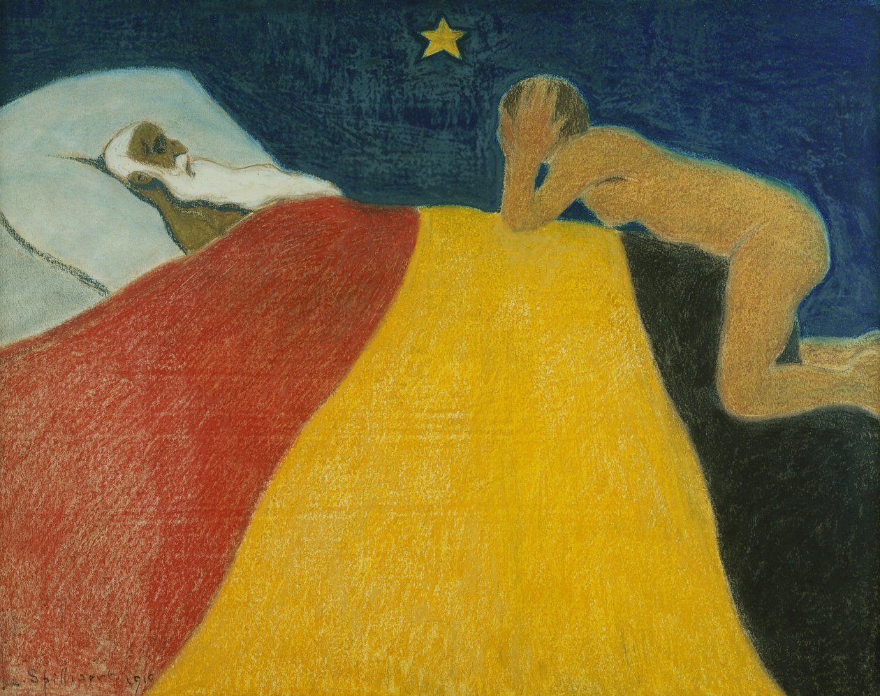 Leopold II:n kuolema; La Mort de Leopold II tekijältä Leon Spilliaert