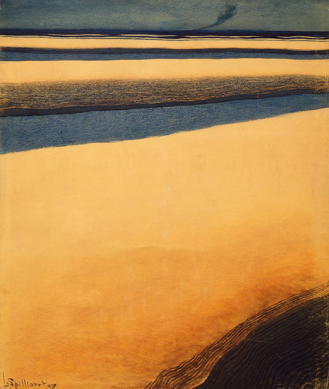 Liner, höyrylaiva (öljy kankaalle) tekijältä Leon Spilliaert