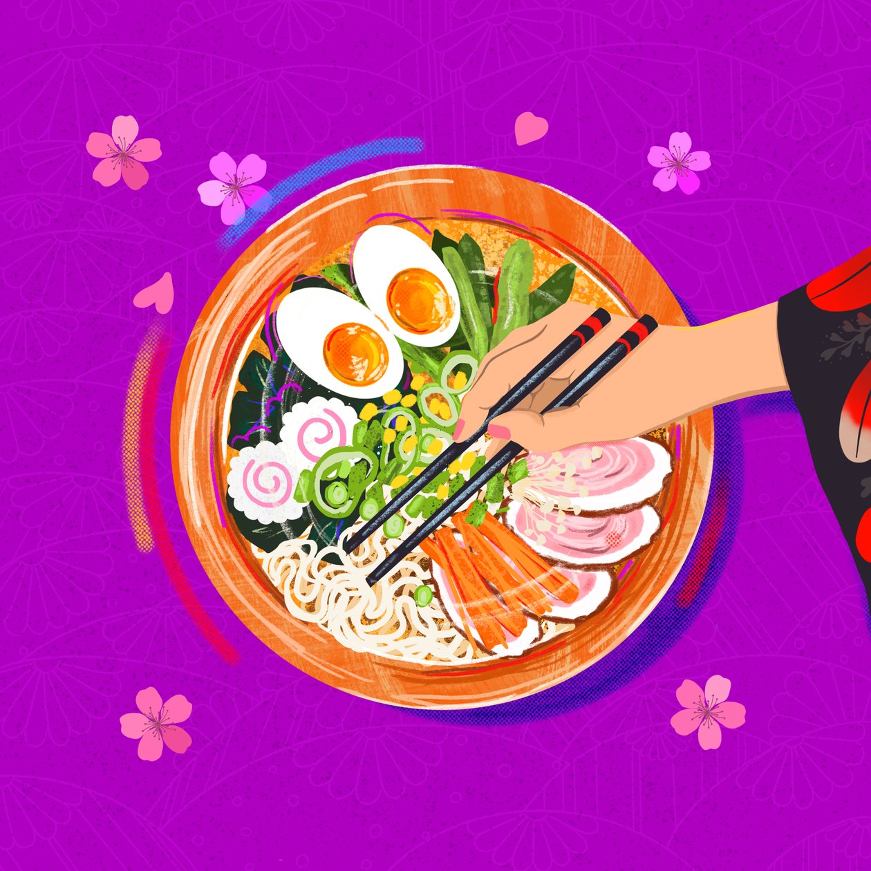 Ramen Bliss, 2025 (digitaalinen) tekijältä Leona Tsiara