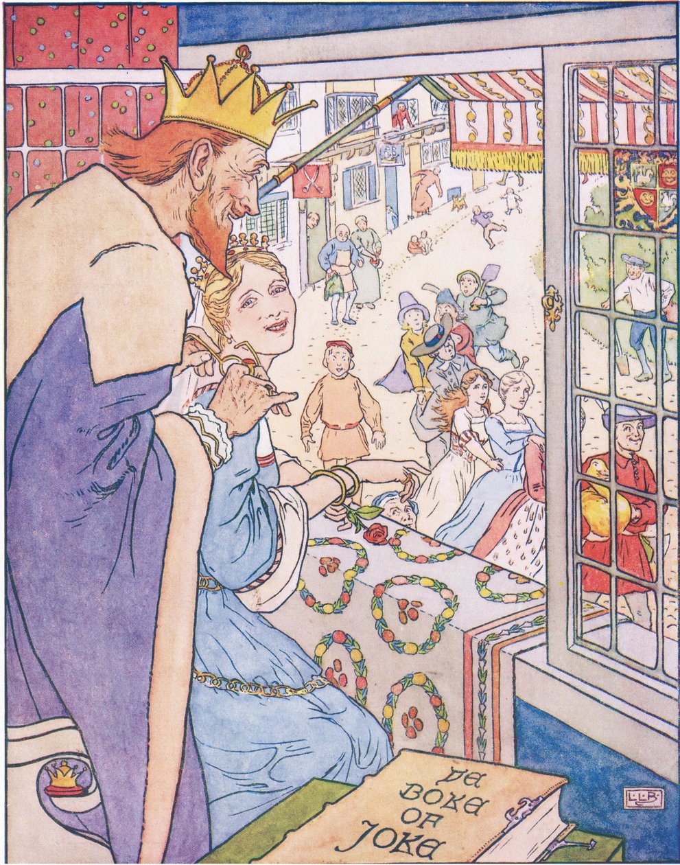 Simpleton ja hänen hanhensa prinsessan edessä tekijältä Leonard Leslie Brooke