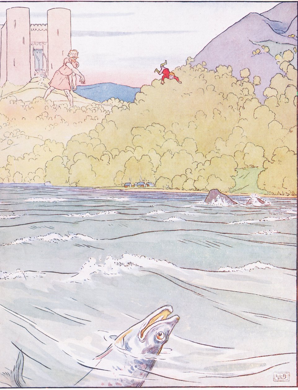 Hirviö heitti Tomin kauas mereen tekijältä Leonard Leslie Brooke