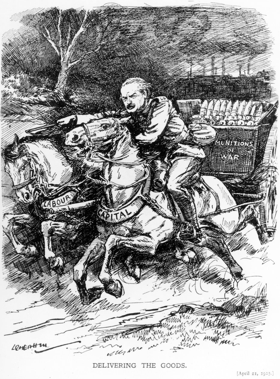 Tavaroiden toimittaminen, 1915 tekijältä Leonard Raven Hill