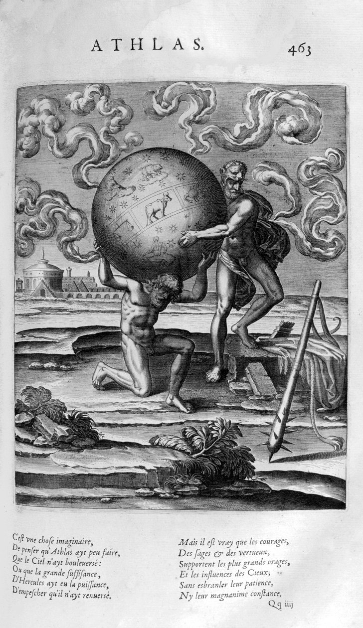 Atlas, 1615 tekijältä Leonard Gaultier